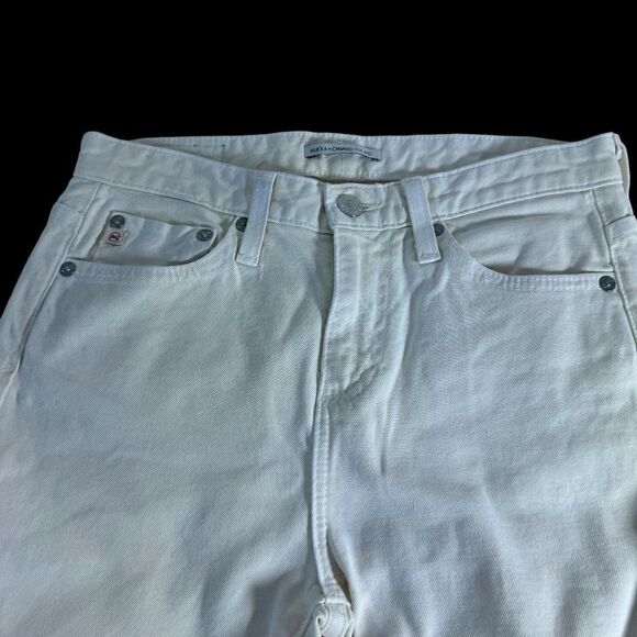 AG Adriano Goldschmied X Alexa Chung White Skinny Jeans Sz 24R - Picture 2 of 10